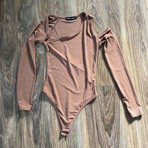 PLT Brown Cutout Bodysuit - Women’s US2
